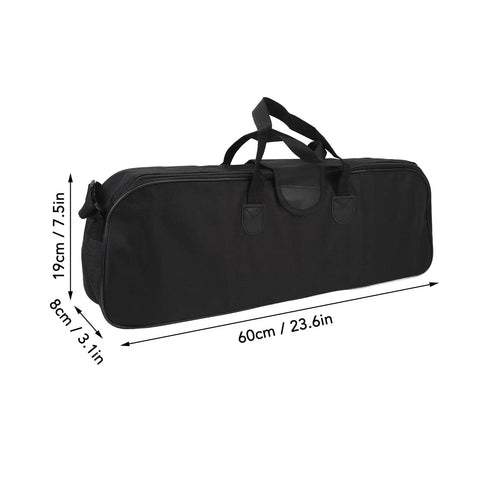 Multipurpose Telescope Bag With Shock Absorption And Non Slip Closure Heavy Duty Large Capacity Storage Case black with dimensions