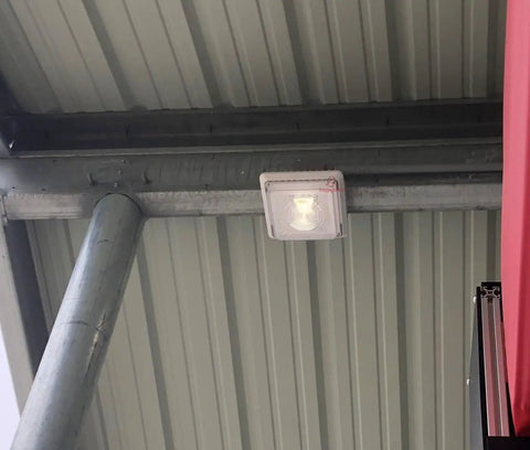 Ceiling installation of Beast Bright 150W LED Canopy Light Polaris I Series With Over 20,000 Lumens For Parking Garages