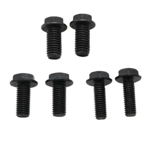 Rock Solid Reverse Thread Bolt Set Featuring M6 M7 M8 Hex Flange Screws forged from 8.8 grade carbon steel pack of 6 black bolts.