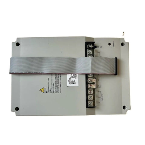 Premium Elevator Power Inverter With Hassle Free Plug And Play Install For Butter Smooth Operations And Badass Reliability Compatible With Model EV IEL01 4T0110 4T0075 And 4T0150, top view showing connections.