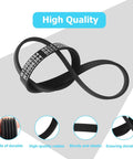 Washer Drive Belt For Top Load Washers That Hold Up, Compatible With Maytag Whirlpool Amana, black rubber 5-rib replacement belt