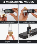 4 measuring modes using 6-Inch Digital Caliper With Large LCD Screen, Stainless Steel Vernier Caliper, accurate to 0.001 inch