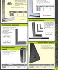 Catalog page showing different precision squares including bevel edge, wide base, diemaker’s, and granite; detailed specs listed.