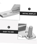 Commercial Refrigerator Door Hinge Kit 4 Heavy Duty Zinc Alloy Hinges Corrosion Resistant Easy Install Built For Pro Grade Kitchens Wet Environments And Busy Foodservice Spaces, zinc hinge detail
