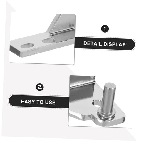 Commercial Refrigerator Door Hinge Kit 4 Heavy Duty Zinc Alloy Hinges Corrosion Resistant Easy Install Built For Pro Grade Kitchens Wet Environments And Busy Foodservice Spaces, zinc hinge detail