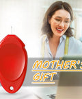 Easy Needle Threader Kit For Sewing Machines And Hand Embroidery, red threader with leaf handle, Mother's Gift text