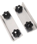 Two Piece T Track Stop Kit For Aluminum T Track Stop Blocks CNC Machining Clamps Low Profile Silver Anodized Locks Secure Workpiece Holders