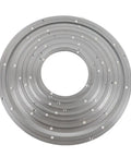 Rotating Bearing Turntable Base 5 Inch Aluminum Alloy Lazy Susan Hardware For DIY Kitchen Dining Table Cake Decorating And Spice Rack Organization Silver top view