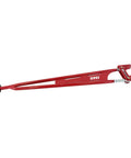 Adjustable Trans Mount Torque Arm For GM F Body 82 02 Camaro Firebird 2205 R High Performance Upgrade For Smoother Shifts And Beefed Up Power Handling And Control. red steel adjustable torque arm with black mount