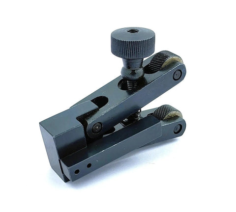 5-20 mm Adjustable Knurling Tool with Spring Action Clamp for Lathe Machine, Diamond Pattern, Quick Change Tool Post Holder