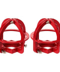 Top Shelf Fire Sprinkler Head Guard Cover Two Pack Durable Steel Protector Cage with no sweat mounting, red design.