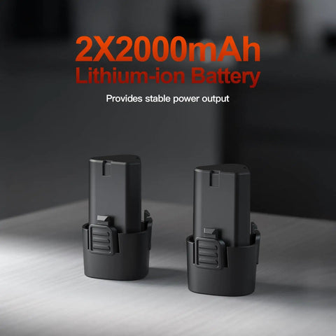 2X 2000mAh batteries for Beast Of A Brushless Cordless Angle Grinder Kit With 19500 RPM Dual 16.8V 2000mAh Batteries 6 Cutting Discs Portable Handheld Grinder For Metal And Wood Battery Display Low Vibration Quick Adjustment Great For DIY Projects.