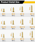 1200-Piece Self Tapping Screws Set For Plastic And Metal In M2 M2.5 M3 Phillips Flat Head Golden Carbon Steel Pro-Grade Assortment