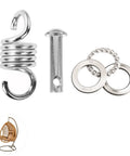 Close-up of Egg Chair Hanging Spring Replacement Kit With Pin And Bearing For Egg Swing Chair Hook Suspender Extension Hanger
