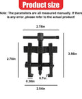 Two Jaw Gear Puller 2 Inch Carbon Steel Adjustable Gear Remover Tool Universal Hand Pump Pulley Puller size diagram