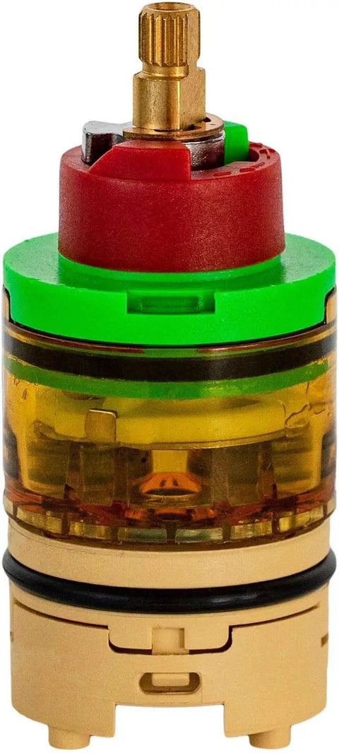 Shower Cartridge Replacement For Gerber SafeTemp 2 Single Handle Valve 95 152 95 154 GS105 Hot Cold Pressure Balance shown.