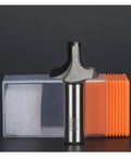 Top Shelf Diamond Router Bit For Door Frames And Windows Built Tough As Nails For Daily Shop Cuts Runs Slick Through Wood And Mdf, shown with a protective case.