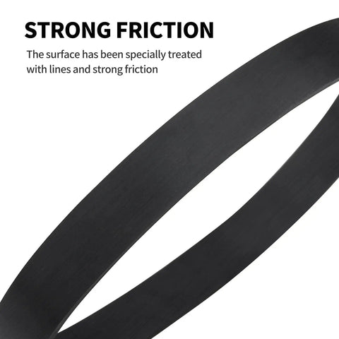 Close-up of Two Pack Replacement Vacuum Belts 562932001 for WindTunnel Upright Vacuums showing strong friction surface