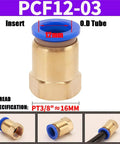 Straight Up Heavy Duty Quick Connect Pneumatic Fittings Bulk Pack Push In Hose Couplers For Air Lines, brass, 12mm insert size.