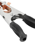 Heavy Duty 500A Welding Ground Clamp With Rubber Sleeve For Superior Conductivity And Safety Pro Grade Welding Clamps For Industrial And Home Use Built Tough For Demanding Projects with secure grip handles.