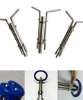 Three Piece Hydraulic Seal Installation Tool Set for Cylinders and Pistons Pro Grade Sealing Twistor Kit, shown in small, medium, large sizes.