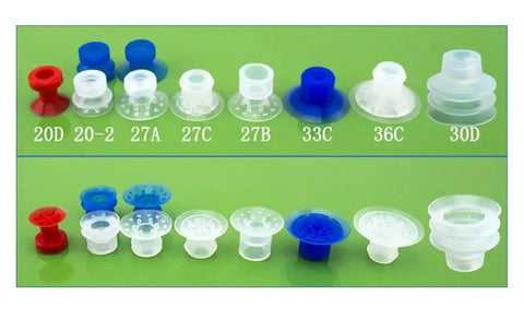 Industrial Pneumatic Vacuum Gripper For Bag Opening Heavy Duty Suction Cup Tool assortment of suction cups in various colors and sizes