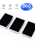 Metal engraving blanks for laser/CNC engraving, black finish, 3-piece set.