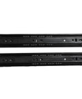 Beefed Up Heavy Duty Three Section Drawer Slides Black 12 Inch 100 Pound Load Capacity Smooth Glide For Home Office Use