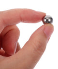 Stainless Steel Bearing Balls Assortment Kit 1.0mm To 10.0mm 580 Pieces High Precision Wear Resistant Steel Balls For Mechanical And Industrial Use Great For DIY Projects And Workshop Gear, steel ball held between fingers