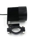 Side view of Bright 20W LED Motorcycle Headlight For 12V To 85V Systems Waterproof Front Lamp with bracket