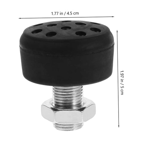Close-up of a single toe stop from 2 Pack Toe Stops For Roller Skates With Adjustable Rubber Brake Heads For Quad Skates Replacement Brakes