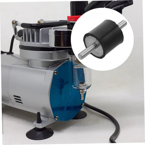 Vibration Isolator Mounts 25x25mm Rubber Mounts For Equipment Gear Quiet Stable Operation Easy Install Beefed Up Anti Vibration Dampers For Machinery Electronics And Audio Setup mounted under compressor