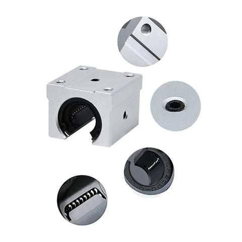High Precision Linear Guide Rail Kit With 12mm SBR12 Optical Axis Shaft And Four Smooth Slide Ball Bearing Blocks for CNC printers