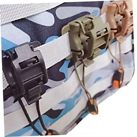 3 Pack Flashlight Buckle Clips Built Tough Durable Outdoor Gear Clamps With Quick Release For Whistle And Backpack Strap Management