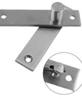 Heavy Duty Stainless Steel Pivot Door Hinge Set Featuring Rock Solid 360 Degree Swinging And No Sweat Floor Mount Adjustment For Wood Floors And Mansions close-up detail