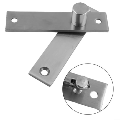 Heavy Duty Stainless Steel Pivot Door Hinge Set Featuring Rock Solid 360 Degree Swinging And No Sweat Floor Mount Adjustment For Wood Floors And Mansions close-up detail