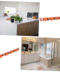 Image of Wall Mounted Broom Holder With Heavy Duty Aluminum Hooks And Sturdy Abs Mounts For Garage Gear Storage and Hassle Free Cleanup Station Easy Install Mop Organizer shelf rack system.