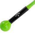 Lag Trainer For Golf Swing Practice And Warmup, Tempo Drill To Build Consistency with green and black handle detail.