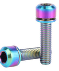 Dope Titanium Bike Stem Bolts M5x20mm Hex With Washer Stigma Chamfer Head Ultra Lightweight Yet Strong Perfect For Bicycle Stem Repairs And Upgrades Set Of 6