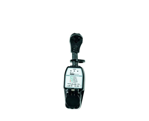 Portable RV Surge Protector 50 Amp For Pop Up Campers And Travel Trailers, Detects Faulty Park Power, Easy T Pull Handle