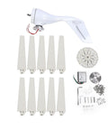 Powerful 400W Wind Turbine Kit With 10 Durable Nylon Blades, Rain Proof And High Efficiency For Marine, RV, And Home Off Grid Power.