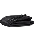 Stairway Attic Draft Cover For Openings Up To 25.5 By 54 Inches, folded, with rods, Energy Saving Insulation Shield, black