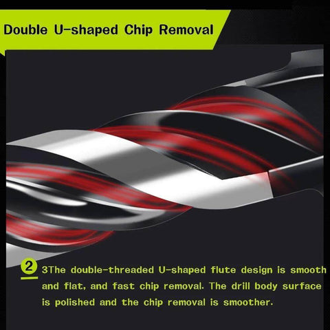 Six-piece ceramic tile drill bit set with tungsten carbide tips, sizes 6–12 mm.