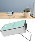 Compact Desk Space Heater With Adjustable Tilt Bracket Crank Up The Heat In Seconds Ultra Quiet 40dB With Overheat Protection Cyan Finish