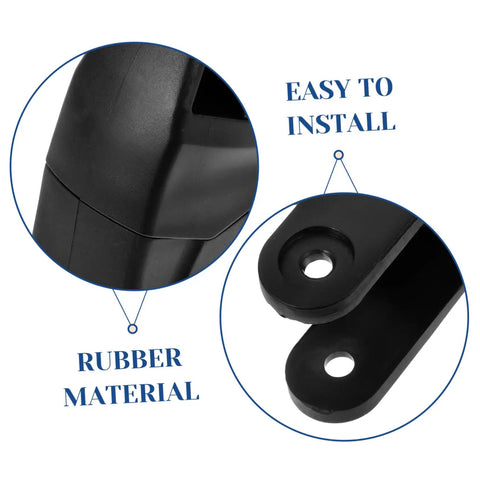 Close-up of Roller Skate Brake Stopper Replacement Pad With Screws showing rubber material and easy install features.