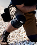 Person wearing All Day Comfort Lightweight Knee Pads With Padded Sleeves Breathable Mesh Back Elastic Cuff And Slip Resistant Silicone