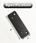 2-Piece Cabinet Handle Adapter Set For Milsbo Greenhouse Cabinets, aluminum durable hardware with smooth finish, dimensions 3x1 inches.
