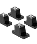 4 Pack Mini Split Pad Anti Vibration Rubber Isolators For Outdoor AC Condensers, Heavy Duty Mounting Pads With Bolts, Black Rubber