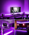 40 Foot LED Blacklight Strip Kit With 720 LEDs, 12V Flexible, Cuttable And Easy Install in rooms with purple glow lighting