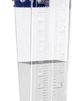 Rugged Outdoor Rain Gauge With 6 Inch Capacity For Yard Or Fence Post Mount Built Tough Weatherproof Construction Easy Install Dual Scale Inches And Millimeters For Quick Accurate Rain Readings clear plastic gauge with blue float